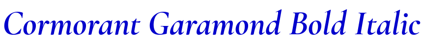 Cormorant Garamond Bold Italic लिपि